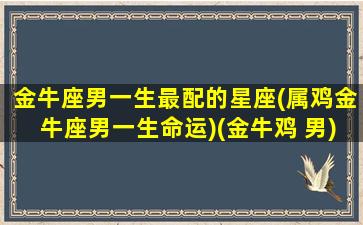 金牛座男一生最配的星座(属鸡金牛座男一生命运)(金牛鸡 男)